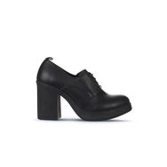 Bueno Shoes 01WZ3200 Siyah Deri Kadın Topuklu Ayakkabı