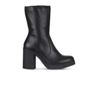 Bueno Shoes 01WZ3203 Siyah Deri Kadın Topuklu Bot