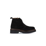 Bueno Shoes 01WZ4304 Siyah Süet Topuklu Kadın Bot