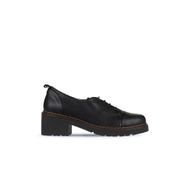 Bueno Shoes 01WZ4403 Siyah Deri Kadın Topuklu Ayakkabı