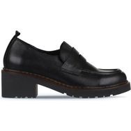 Bueno Shoes 01WZ4404 Siyah Deri Kadın Loafer Ayakkabı