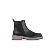 Bueno Shoes 01WZ4501 Siyah Vizon Deri Düz Kadın Bot