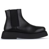 Bueno Shoes 01WZ6403 Siyah Deri Düz Kadın Bot