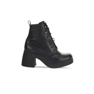 Bueno Shoes 01WZ7001 Siyah Deri Kadın Topuklu Bot