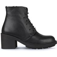 Bueno Shoes 01WZ7904 Siyah Deri Kadın Topuklu Bot