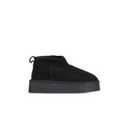 Bueno Shoes 05AG2074054 Siyah Süet Kadın Dolgu Topuklu Bot