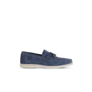 Bueno Shoes 05MS101 Mavi Flotter Deri Erkek Loafer