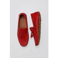 Bueno Shoes 05MS2024D Kırmızı Flotter Deri Erkek Loafer