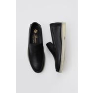 Bueno Shoes 05WS102 Siyah Flotter Deri Kadın Loafer