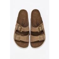 Bueno Shoes 05wt100 Kum Nubuk Deri Kadın Düz Terlik