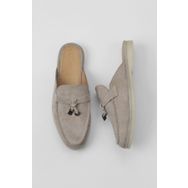 Bueno Shoes 05WT103 Bej Süet Kadın Düz Terlik