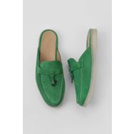 Bueno Shoes 05WT103 Yeşil Süet Kadın Düz Terlik