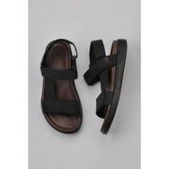 Bueno Shoes 11S23213 Siyah Nubuk Deri Erkek Sandalet