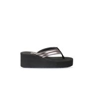 Bueno Shoes 26WT190664 Platin Soft Mat Ayna Kadın Dolgu Topuklu Terlik