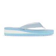 Bueno Shoes 26WT202135 Mavi Açık Soft Mat Kadın Parmak Arası Terlik