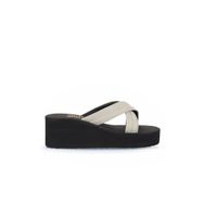 Bueno Shoes 26WT230064 Altın Kum Simli Dolgu Topuklu Kadın Terlik