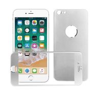 Bufalo iPhone 6 Plus Metal Kenarlı Ön Arka Cam Gri Ekran Koruyucu