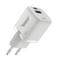 Buff 33W Dual PD Charger Beyaz Hızlı Şarj Cihazı