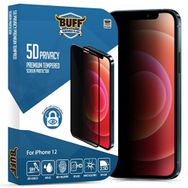 Buff iPhone 12 5D Privacy Ekran Koruyucu