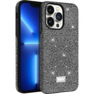 Buff iPhone 13 Diamond Dark Silver Series Kılıf