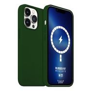 Buff iPhone 13 Pro Magsafe Dark Green Rubber Fit Kılıf