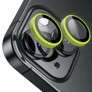 Buff iPhone 14 / 14 Plus Neon Light Green Metal Lens Koruyucu