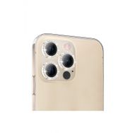 Buff iPhone 14 Pro / 14 Pro Max Gold Diamond Altın Sarısı Lens Koruyucu