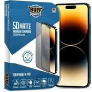 Buff iPhone 14 Pro 5D Matte Şeffaf Ekran Koruyucu