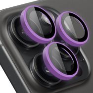 Buff iPhone 14 Pro Max / 14 Pro Purple Neon Metal Lens Koruyucu