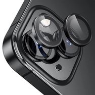 Buff iPhone 15 / 15 Plus Black Kamera Metal Siyah Lens Koruyucu