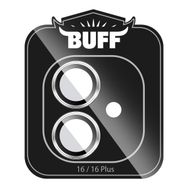 Buff iPhone 16 Plus / iPhone 16 V2 Gümüş Metal Kamera Lens Koruyucu