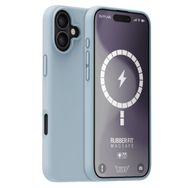 Buff iPhone 16 Plus Magsafe Rubber Fit Silikon Açık Mavi Kılıf