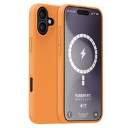 Buff iPhone 16 Plus MagSafe Rubber Fit Silikon Turuncu Sorbe Kılıf
