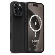 Buff iPhone 16 Pro Max Magsafe Rubber Fit Silikon Siyah Kılıf