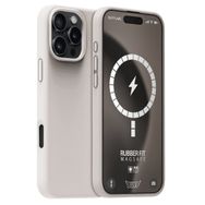 Buff iPhone 16 Pro Max MagSafe Rubber Fit Silikon Taş Grisi Kılıf