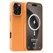 Buff iPhone 16 Pro Max MagSafe Rubber Fit Silikon Turuncu Sorbe Kılıf