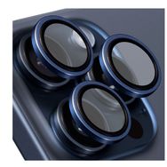 Buff iPhone 16 Pro Max/16 Pro Titanyum V2 Mavi Lens Koruyucu