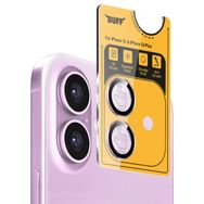 Buff iPhone 16/16 Plus Pembe Metal Kamera Lens Koruyucu