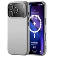 Buff iPhone 17 Pro Magsafe Rubber Fit Gri Silikon Kılıf