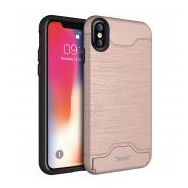 Buff iPhone X Rose Gold Slim Folder Kılıf