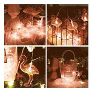 Buffer 1.5 m 10'lu Pilli Led Flamingo Dekoratif Işık Zinciri Aydınlatma