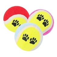Buffer 3'lü Renkli Desenli Kedi Köpek Tenis Topu