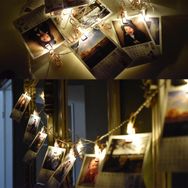 Buffer Bakır Renkli Led Işıklı Fotoğraf Asma Işık Süsleme Mandalları