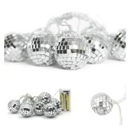 Buffer Mini Disko Topu Dekoratif Süsleme 10'lu Led Zinciri Pilli Süs Led