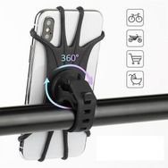 Buffer Universal Bisiklet Motosiklet Çocuk Arabası Silikon 360 Derece Tüm Modellerle Uyumlu Telefon Tutucu
