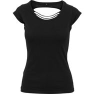 Build Your Brand Back Cut Kadın T-shirt