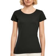 Build Your Brand Basic Tee Kısa Kollu Yuvarlak Yaka Siyah Kadın T-shirt