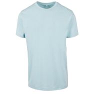 Build Your Brand Basic Yuvarlak Yaka Mavi Ocean Blue Erkek T-shirt