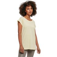 Build Your Brand Ladies Extended Shoulder Tee Yumuşak Sarı Kadın T-shirt