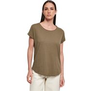 Build Your Brand Ladies Extended Shoulder Tee Zeytin Kadın T-shirt